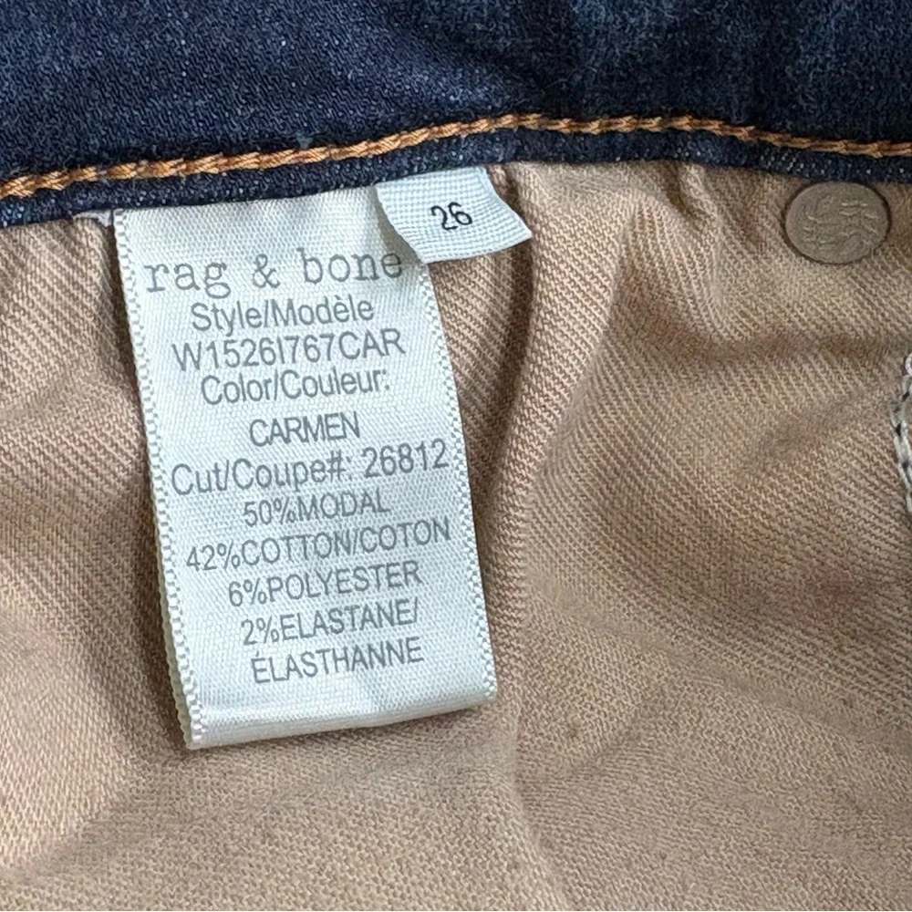 rag & bone Cate Dark Blue Skinny Jeans Size 26‎ Stretch Denim